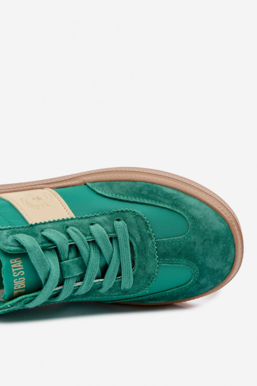 de gamuza Zapatillas modelo zapatos. Femenino Big Star TT274163 color verde