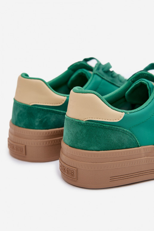 de gamuza Zapatillas modelo zapatos. Femenino Big Star TT274163 color verde