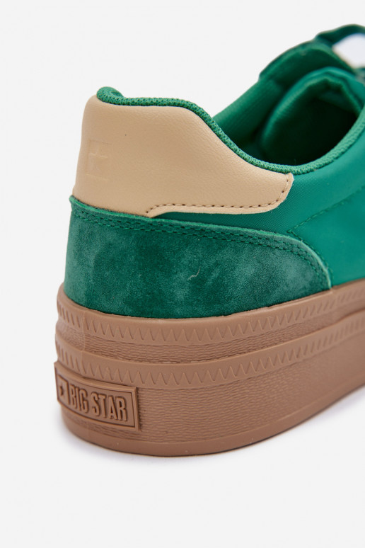 de gamuza Zapatillas modelo zapatos. Femenino Big Star TT274163 color verde