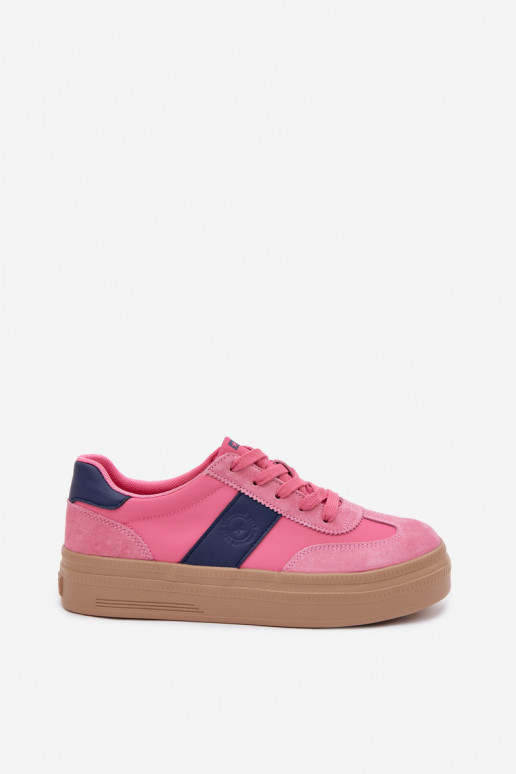 de gamuza Zapatillas modelo zapatos. Femenino Big Star TT274164 color rosa