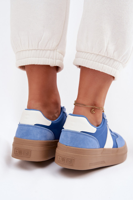 de gamuza Zapatillas modelo zapatos. Femenino Big Star TT274165 color azul