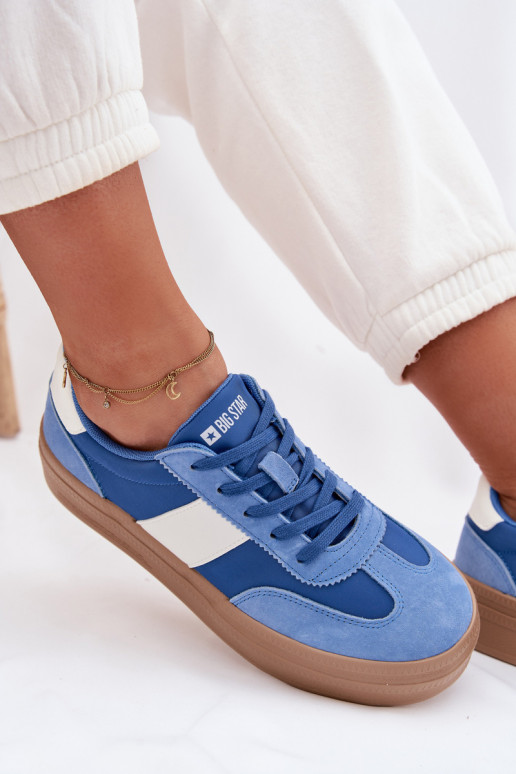 de gamuza Zapatillas modelo zapatos. Femenino Big Star TT274165 color azul