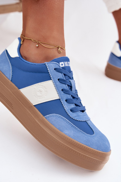 de gamuza Zapatillas modelo zapatos. Femenino Big Star TT274165 color azul