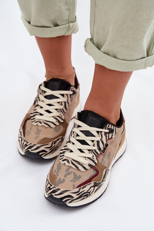 zapatillas Zapatillas modelo zapatos. Femenino Estampado Big Star TT274333 beige