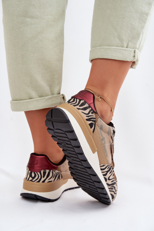 zapatillas Zapatillas modelo zapatos. Femenino Estampado Big Star TT274333 beige