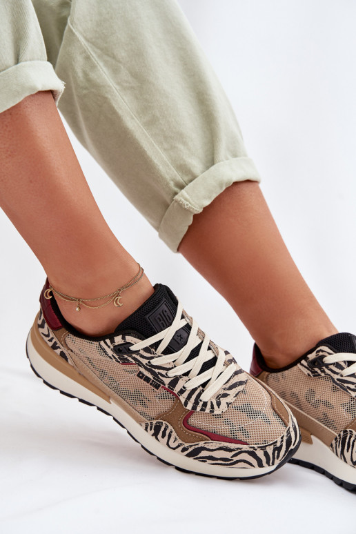 zapatillas Zapatillas modelo zapatos. Femenino Estampado Big Star TT274333 beige