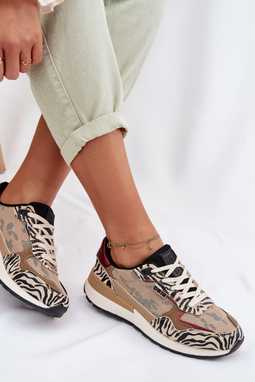 zapatillas Zapatillas modelo zapatos. Femenino Estampado Big Star TT274333 beige