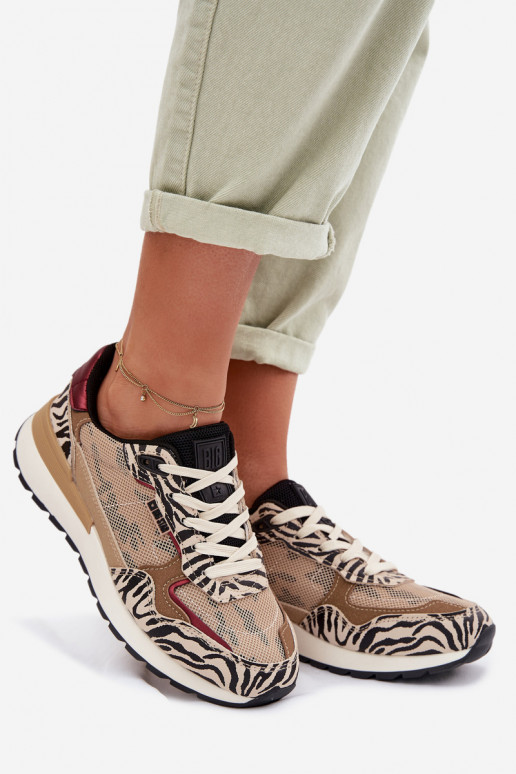 zapatillas Zapatillas modelo zapatos. Femenino Estampado Big Star TT274333 beige