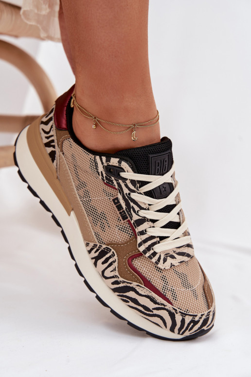 zapatillas Zapatillas modelo zapatos. Femenino Estampado Big Star TT274333 beige