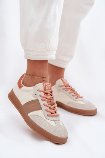 Zapatos deportivos de ante para mujer Big Star TT274725 color arena 2