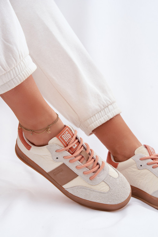 Piel de gamuza Zapatillas modelo zapatos. Femenino Big Star TT274725 beige