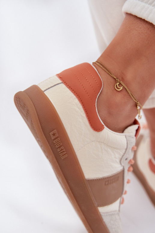 Piel de gamuza Zapatillas modelo zapatos. Femenino Big Star TT274725 beige