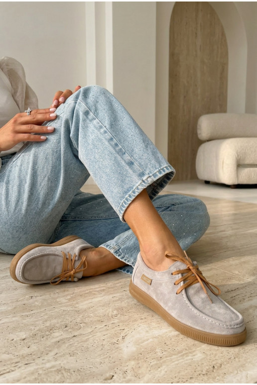 zapatosActivadoturalnego de gamuzau Vinceza 95391 beige