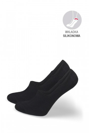 Medias de hombre de microfibra de algodón de color negro