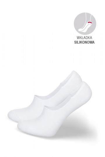 calcetines de hombre Micropies de página BaAełniane el color blanco