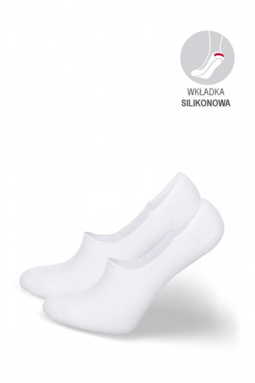 Medias de hombre de microfibra de bambú de color blanco