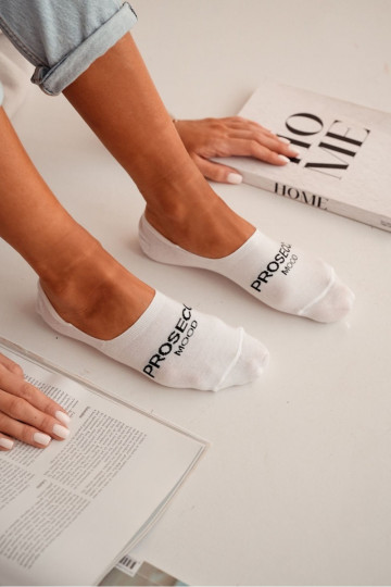 calcetines de mujer Micropies de página PROSECCO MOOD el color blanco