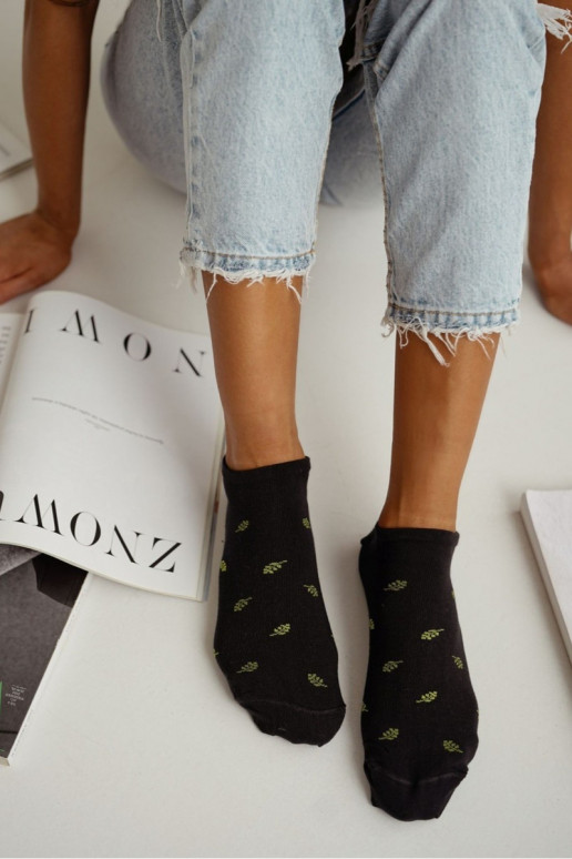 Medias Femenino Liście de color negro