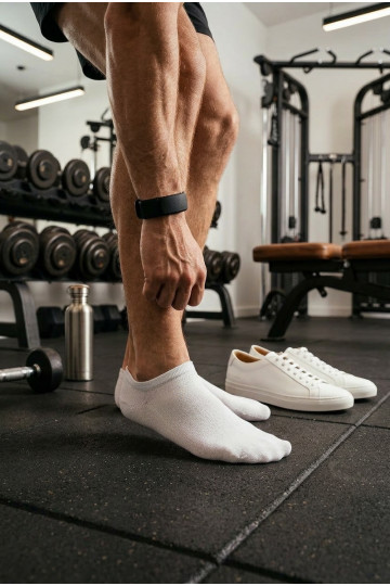 Calcetines para hombre Stopki ULTRA DELGADOS en color blanco