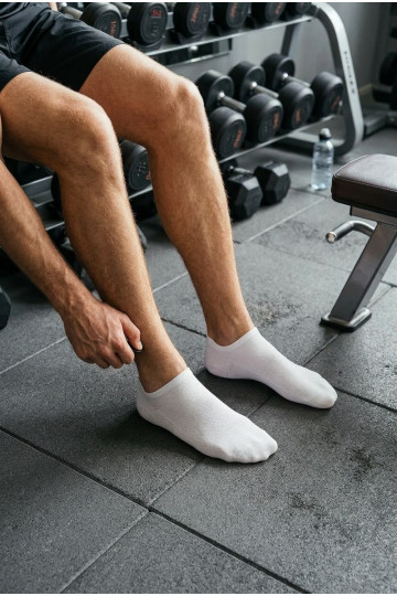 Calcetines para hombre Stopki ULTRA DELGADOS en color blanco 2