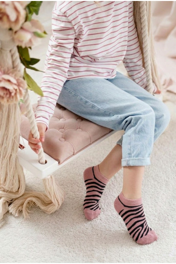Medias Infantil Juventud Zebra color rosa