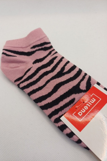 Medias infantiles Zebra en color rosa 2
