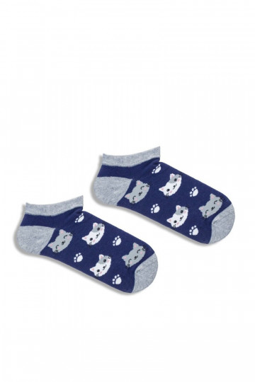 Medias infantiles Gatos en color azul marino