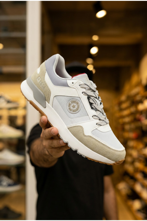 Zapatillas modelo zapatos. para los hombres con una plataforma Big Star TT174032 Blanco-color azul