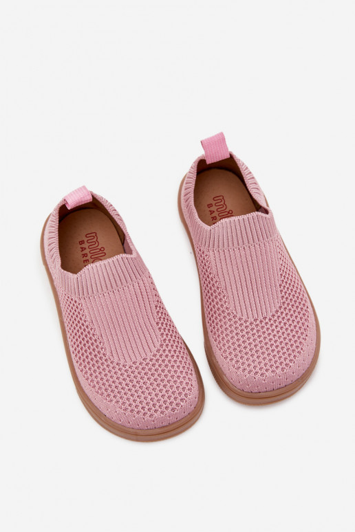 Zapatillas sin cordones Barefoot Infantil Milami color rosa Tiene queriselle