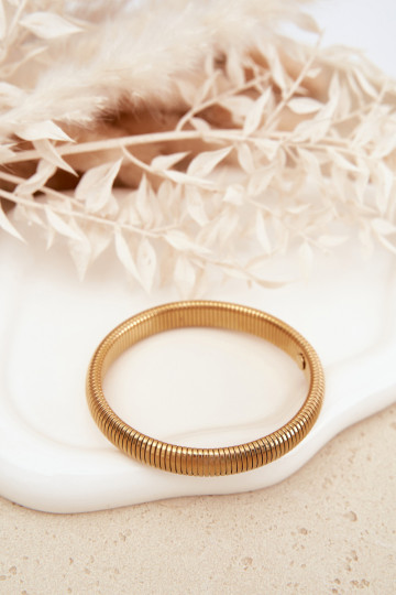 Una pulsera Femenino de acero inoxidable color dorado 2
