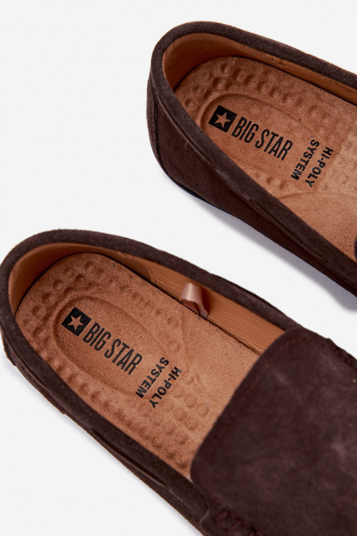 Mocasines para los hombresActivadoturalnego de gamuzau Big Star TT174202 CzekoladoAe