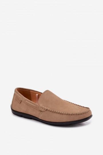 Mocasines para hombres de ante Big Star TT174201 color arena