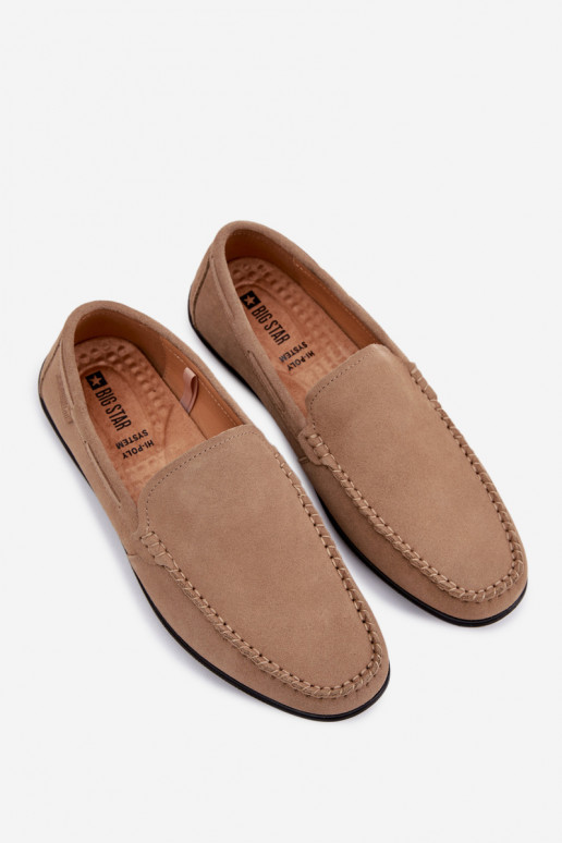 Mocasines para los hombresActivadoturalnego de gamuzau Big Star TT174201 beige