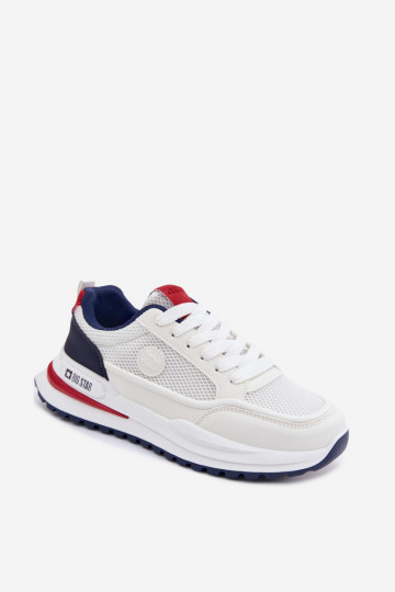 Zapatillas deportivas para hombres Big Star TT174315 Hi-Poly System color blanco