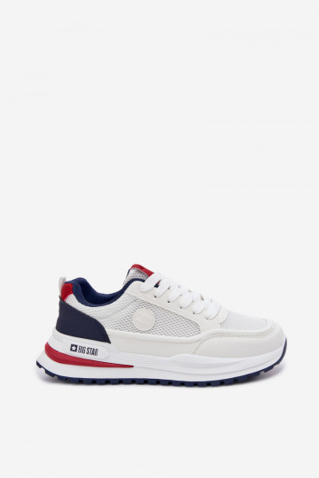Zapatillas deportivas para hombres Big Star TT174315 Hi-Poly System color blanco 2