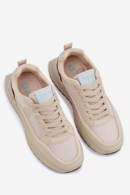 zapatillas para los hombres Big Star TT174316 Hi-Poly System beige