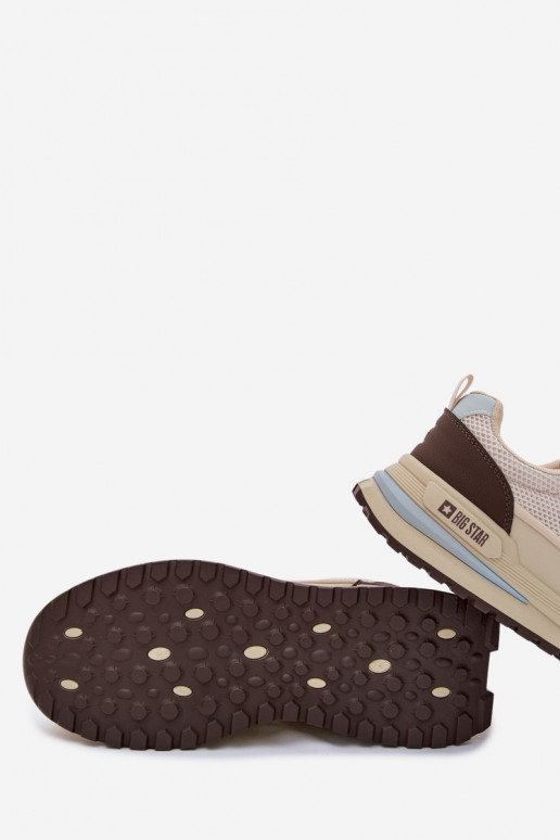 zapatillas para los hombres Big Star TT174316 Hi-Poly System beige