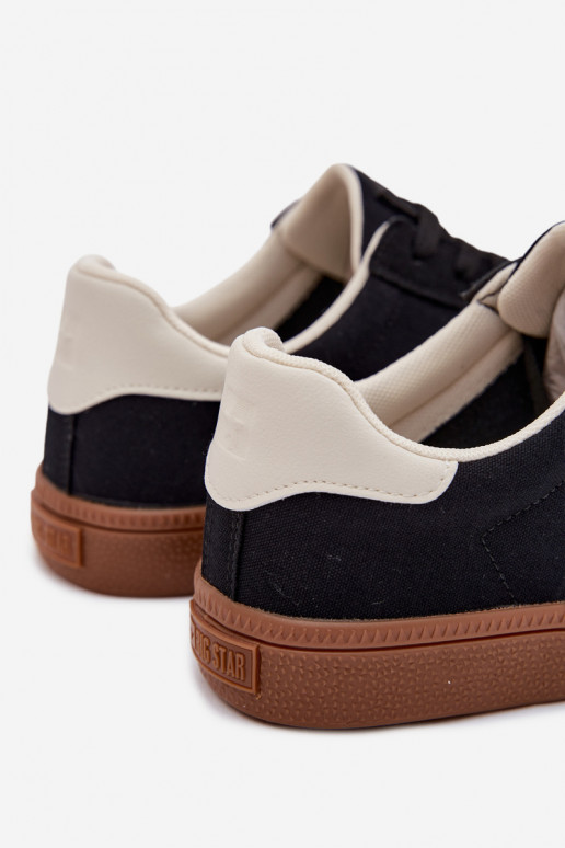 Zapatillas modelo zapatos. para los hombres Big Star TT174129 de color negro