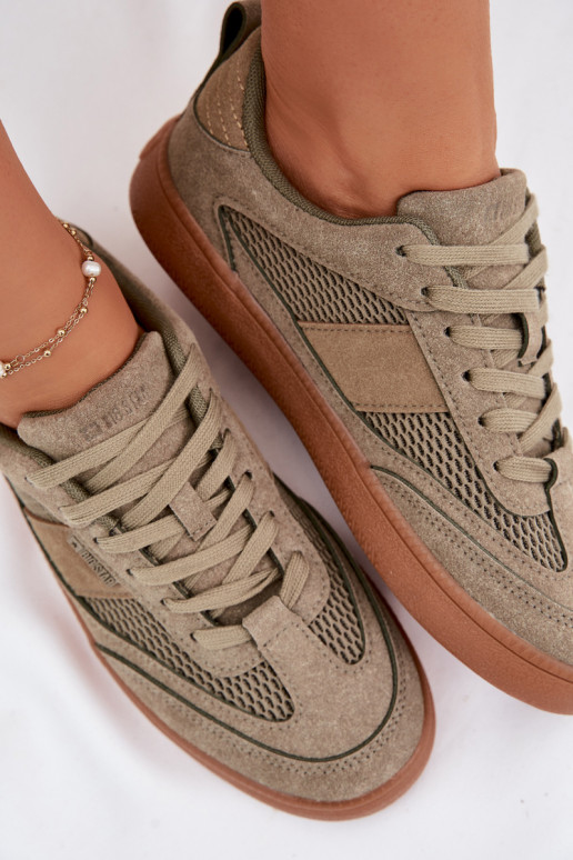 Zapatillas modelo zapatos. Femenino Big Star TT274761 de color caqui