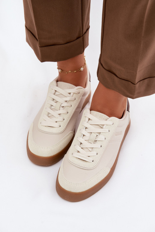 Zapatillas modelo zapatos. Femenino de cuero ecológico Big Star TT274311 color marfil