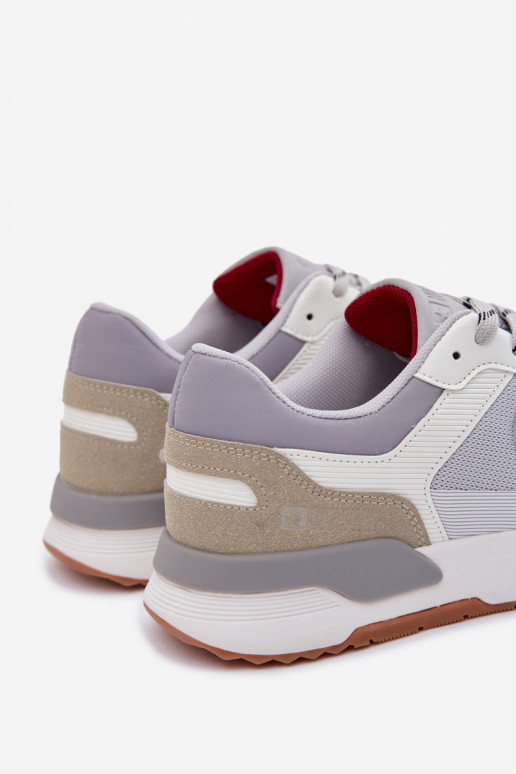 Zapatillas modelo zapatos. para los hombres con una plataforma Big Star TT174032 Blanco-color azul