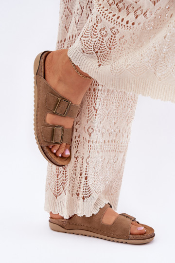 zapatillas de mujer Inblu preventivo AA000068 color marrón