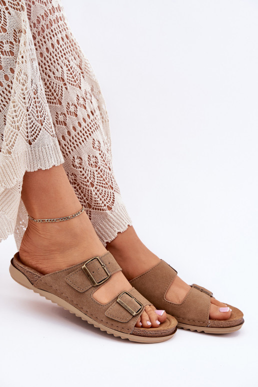 zapatillas de mujer Inblu preventivo AA000068 color marrón