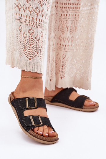 zapatillas de mujer Inblu preventivo AA000068 de color negro 2