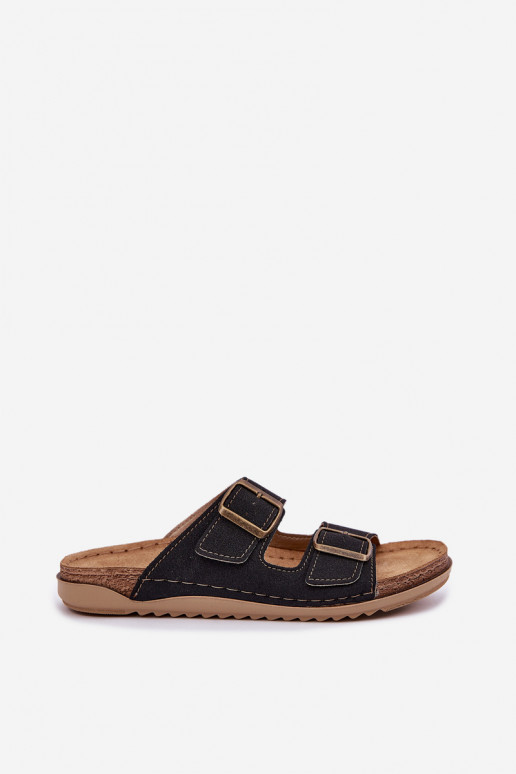 zapatillas de mujer Inblu preventivo AA000068 de color negro