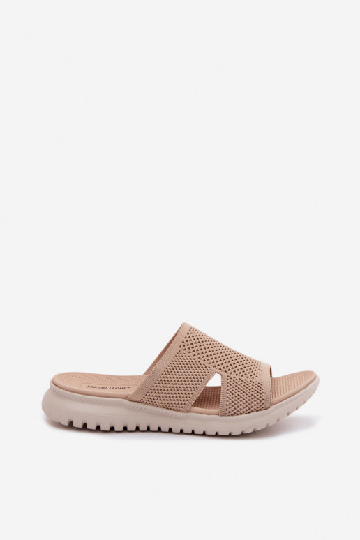 zapatillas de mujer Sergio Leone KL064 beige