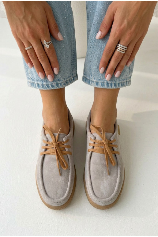 zapatosActivadoturalnego de gamuzau Vinceza 95391 beige