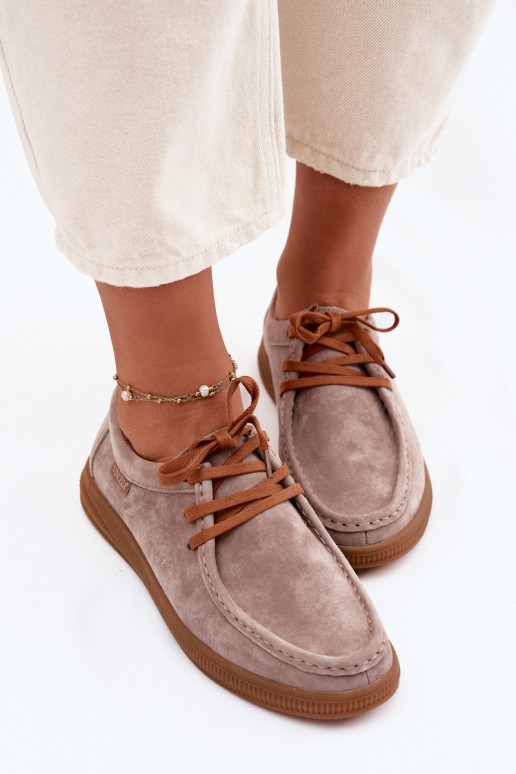 zapatosActivadoturalnego de gamuzau Vinceza 95391 beige