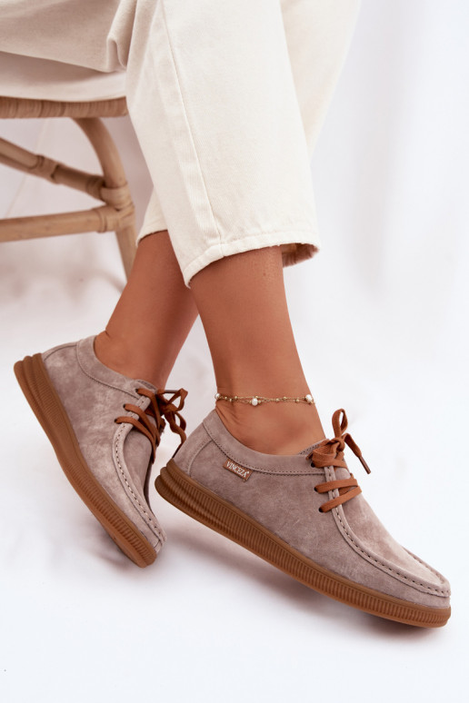 zapatosActivadoturalnego de gamuzau Vinceza 95391 beige