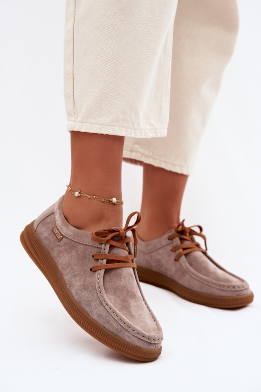 zapatosActivadoturalnego de gamuzau Vinceza 95391 beige